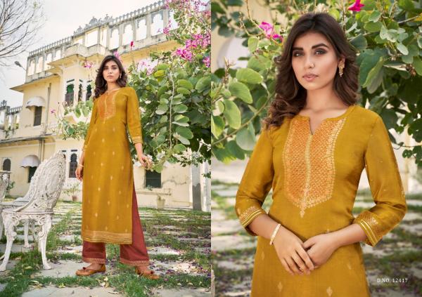 Kalaroop Armani Designer Ethnic Wear Kurti With Bottom Set 